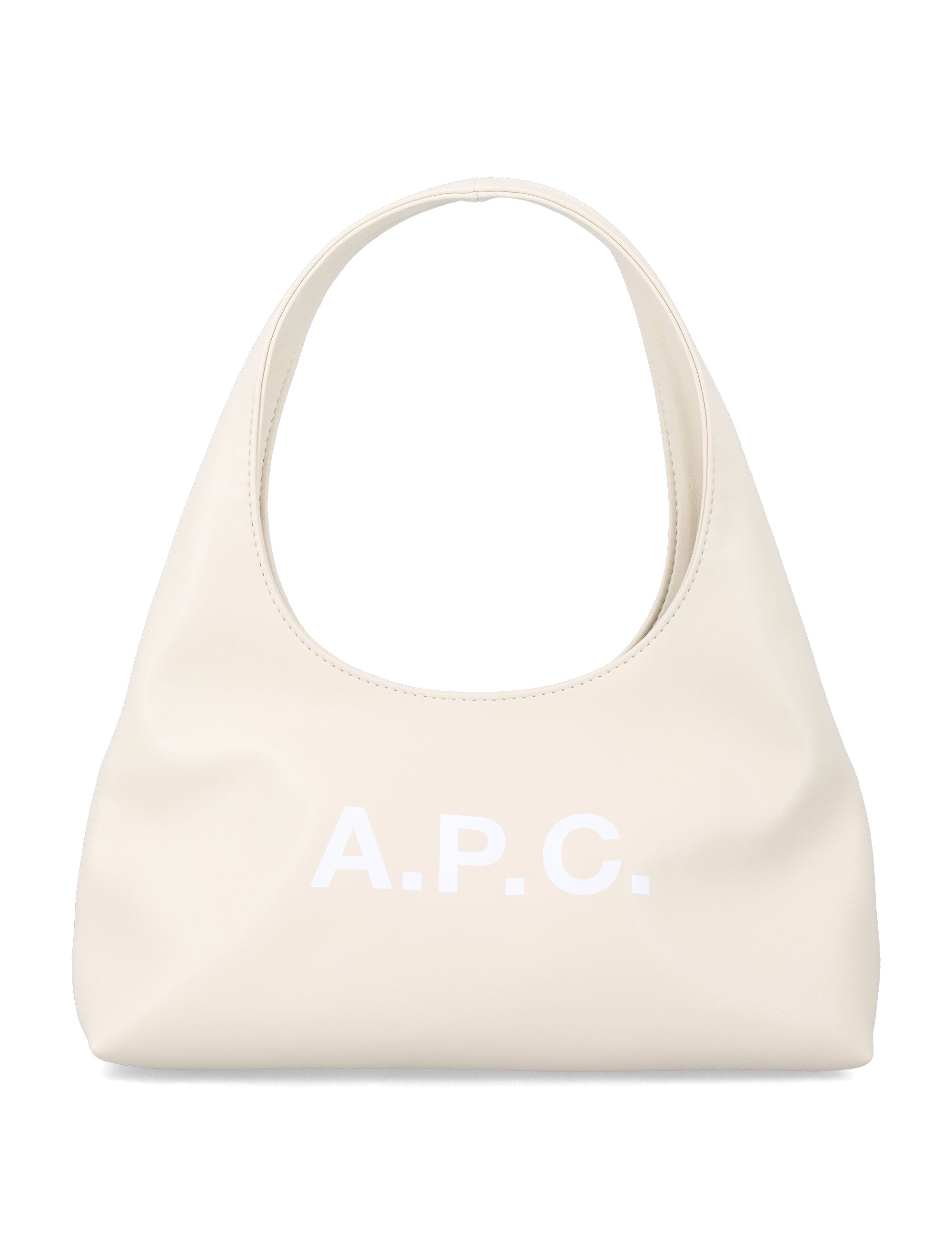 A.P.C. Baby Ninon shoulder bag Ecru Polyurethane