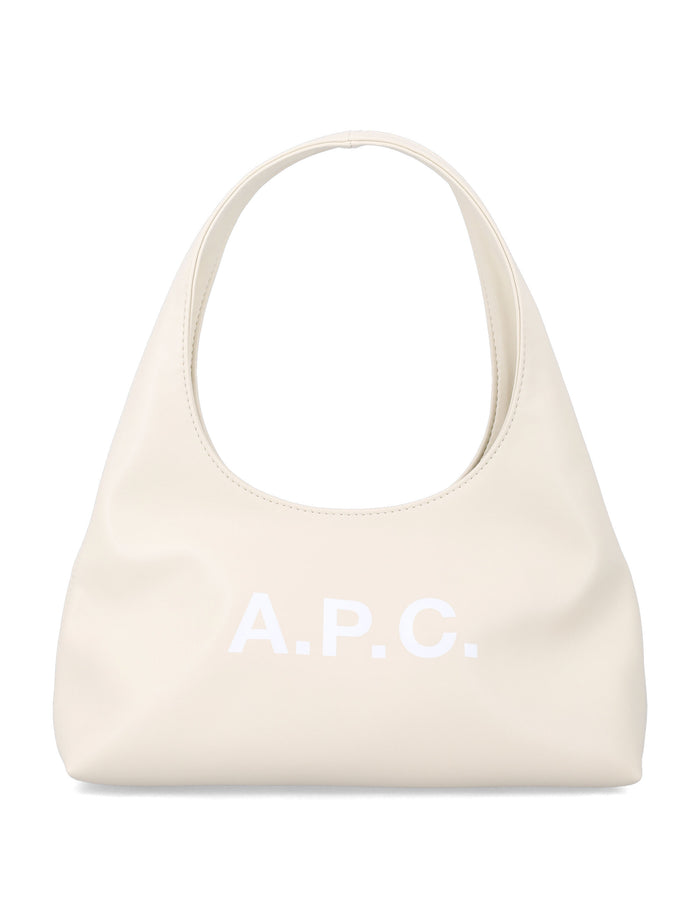 A.P.C. Baby Ninon shoulder bag Ecru Polyurethane
