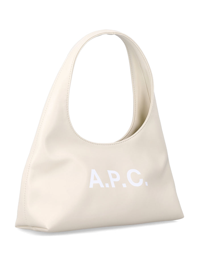 A.P.C. Baby Ninon shoulder bag Ecru Polyurethane