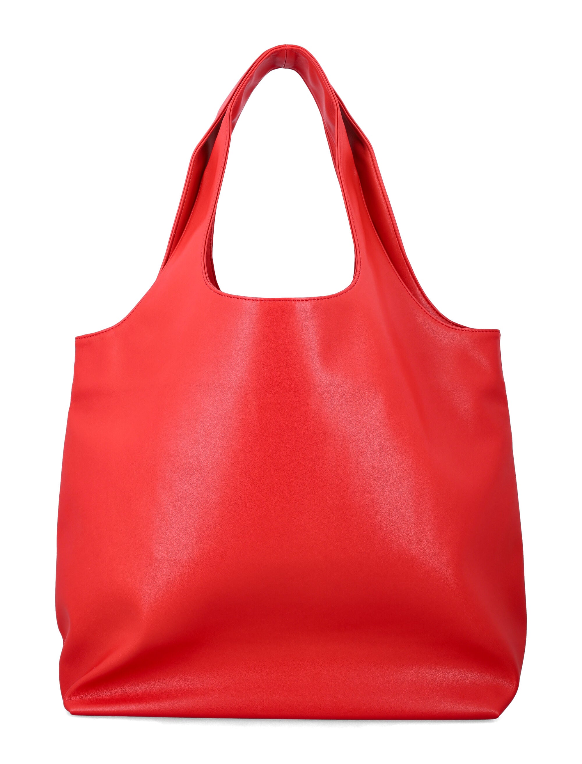 A.p.c. Ninon Tote Bag With Logo Red Polyurethane