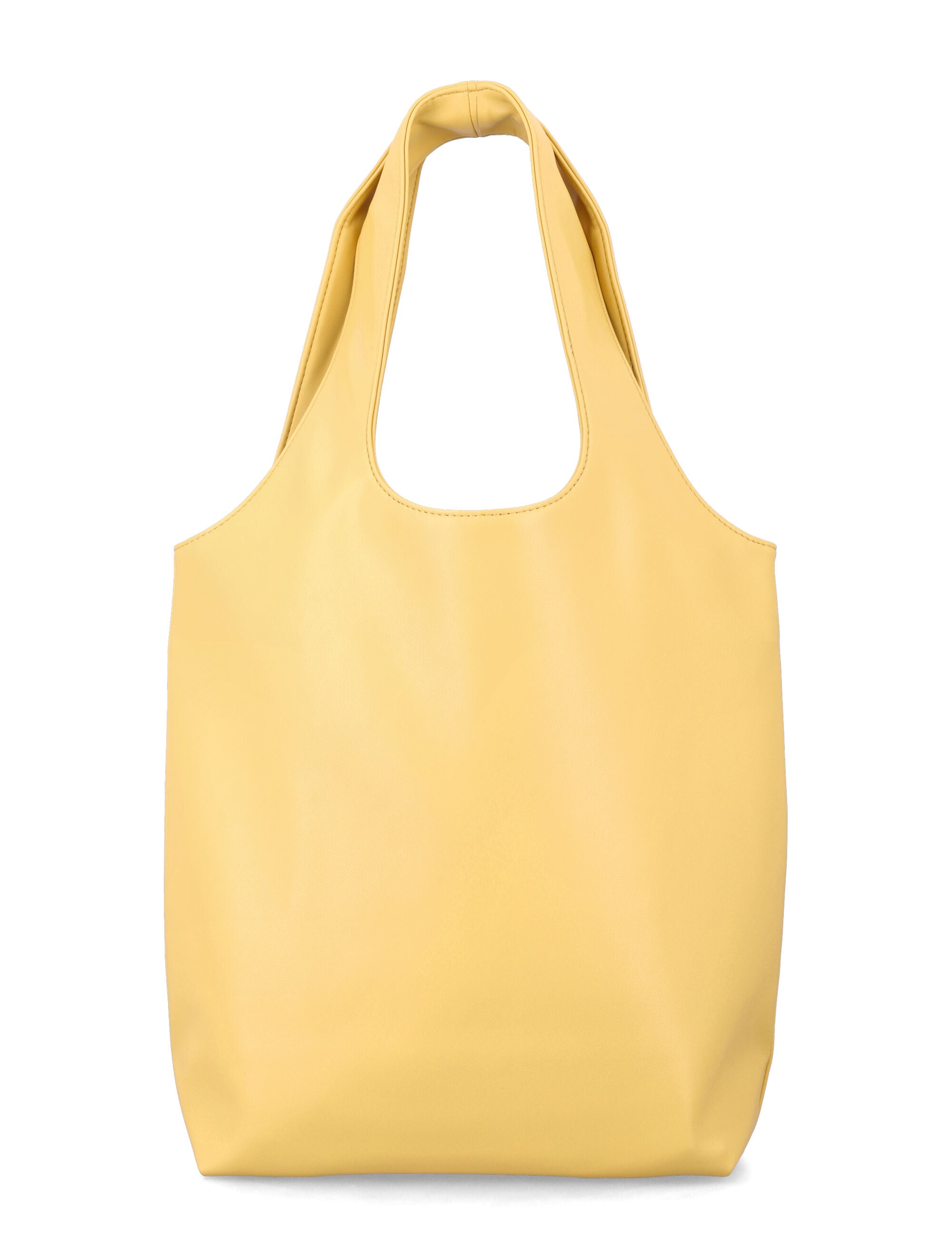 A.p.c. Ninon Black Small Faux Leather Tote Dark Butter Polyurethane