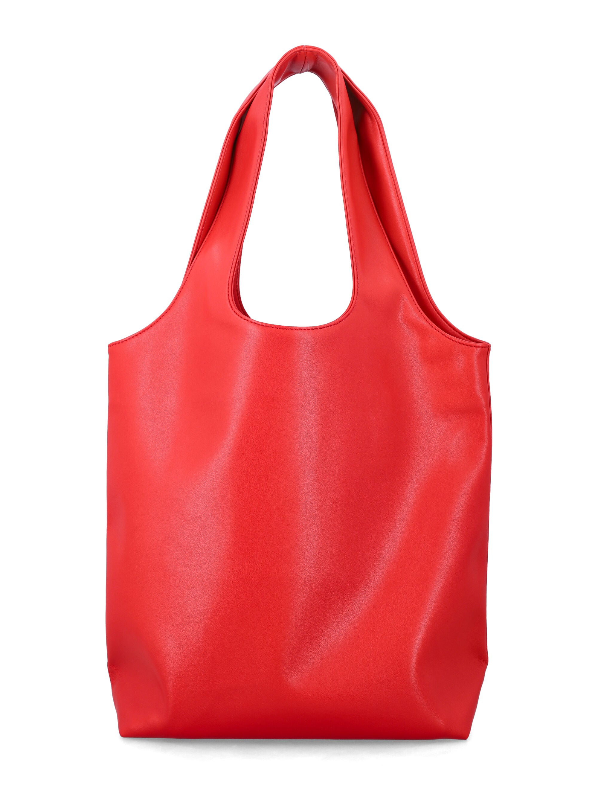 A.P.C. Ninon black small faux leather tote Red Polyurethane