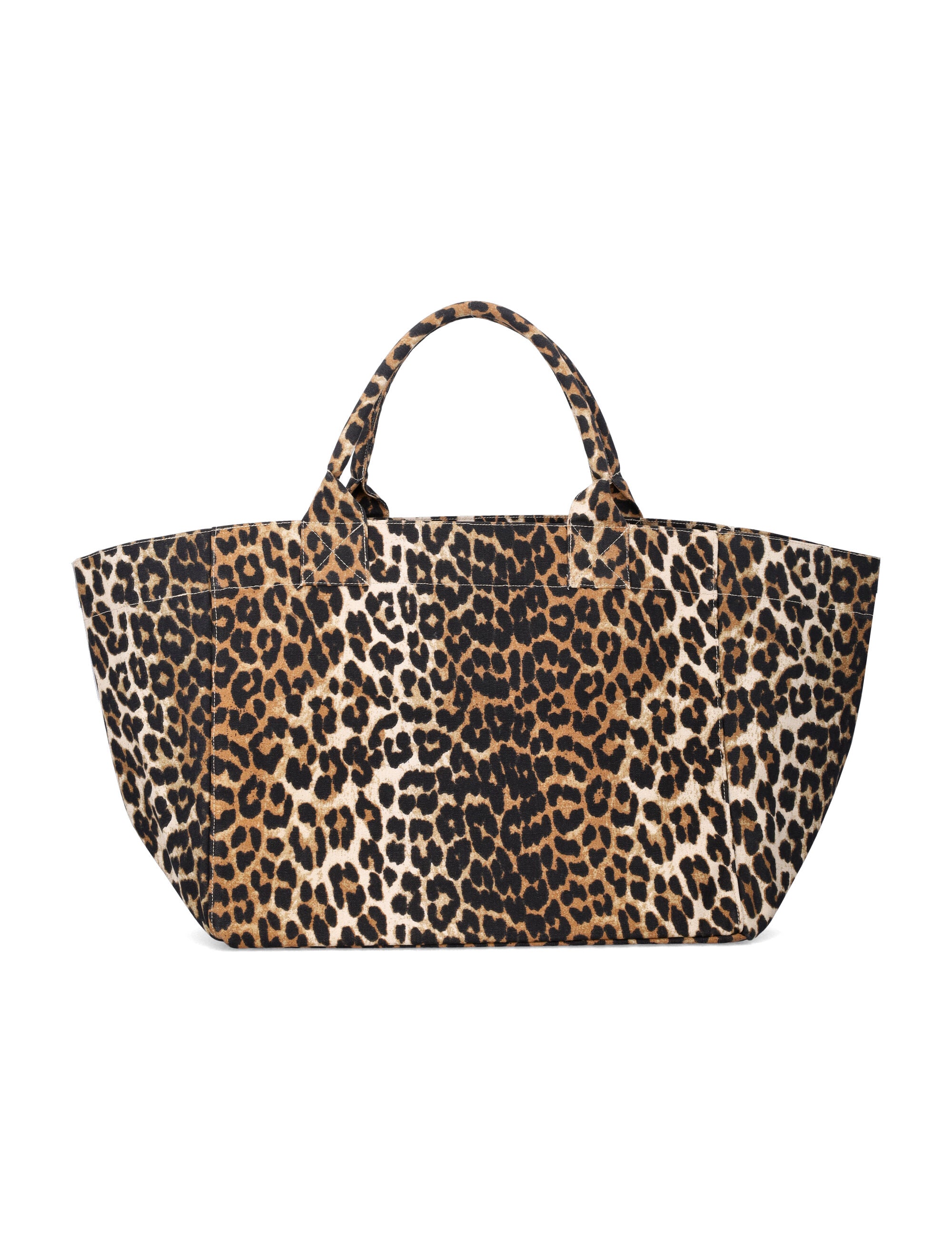 Ganni Leopard XXL tote bag Leo Recycled Cotton