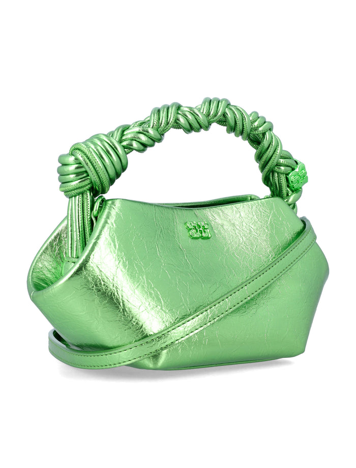 GANNI metallic mini Bou Bag Greenery Green Polyurethane Shoulder