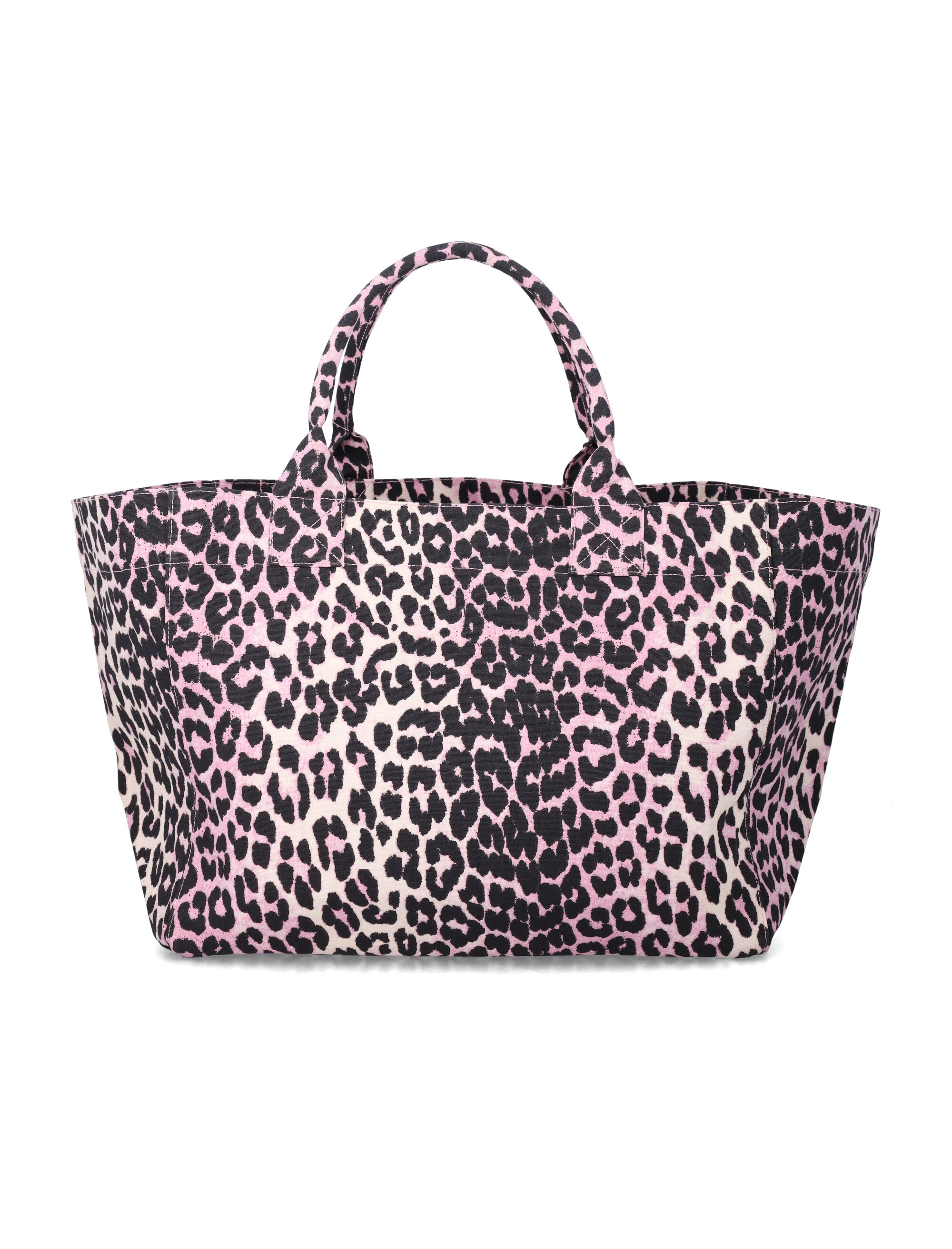 Ganni leopard sequin XXL tote Mauve Leo Recycled Cotton