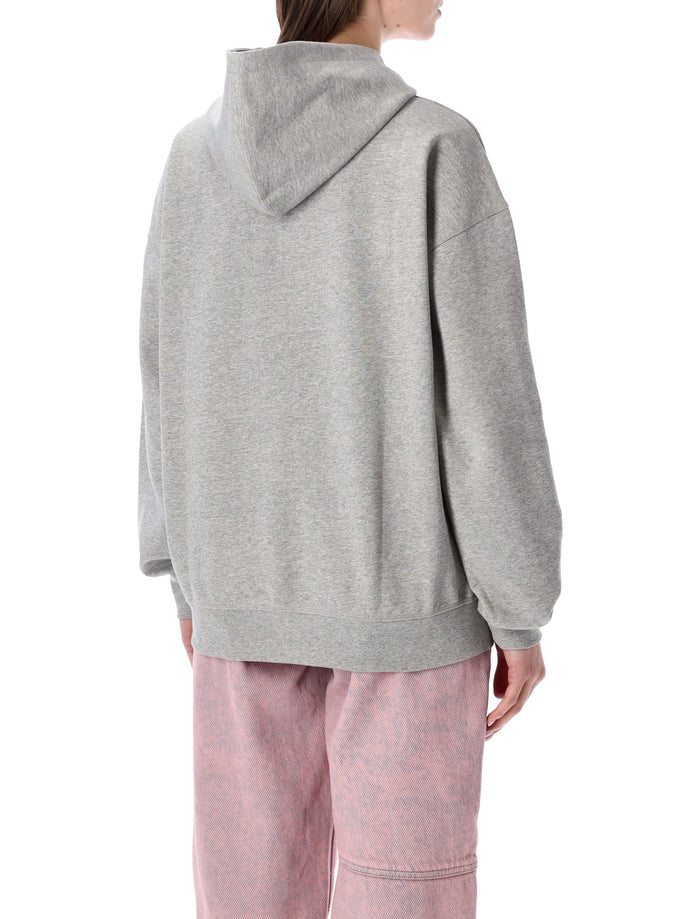 GANNI Tiger print hoodie Paloma Grey Organic Cotton Sweatshirt