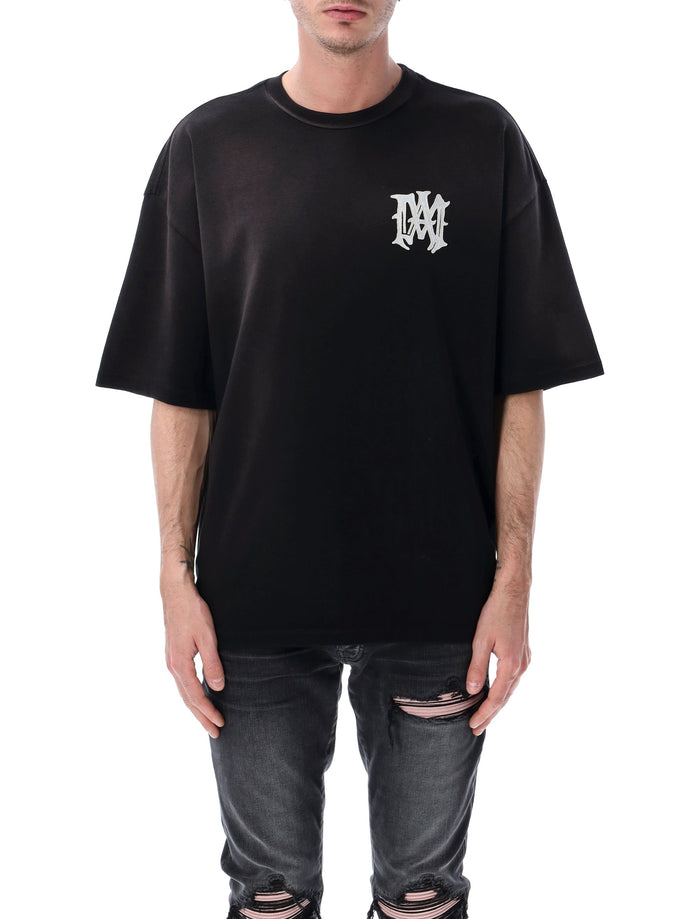 Amiri Hollywood Oversized Cotton Tee Black T-shirt