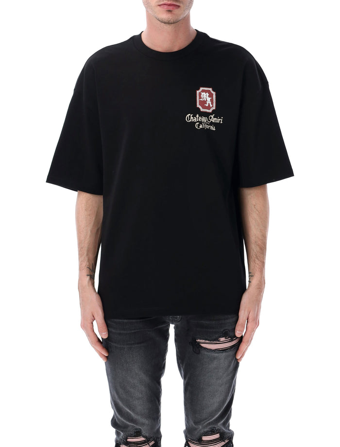 Amiri Ma Chateau Oversized Cotton Tee Black T-shirt