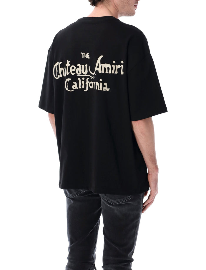 Amiri Ma Chateau Oversized Cotton Tee Black T-shirt