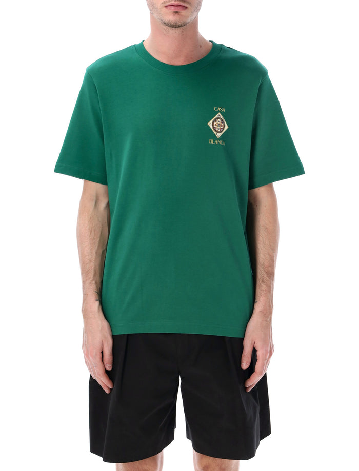 Casablanca Plafond Orné De Musique Green T-shirt Organic Cotton Tshirt