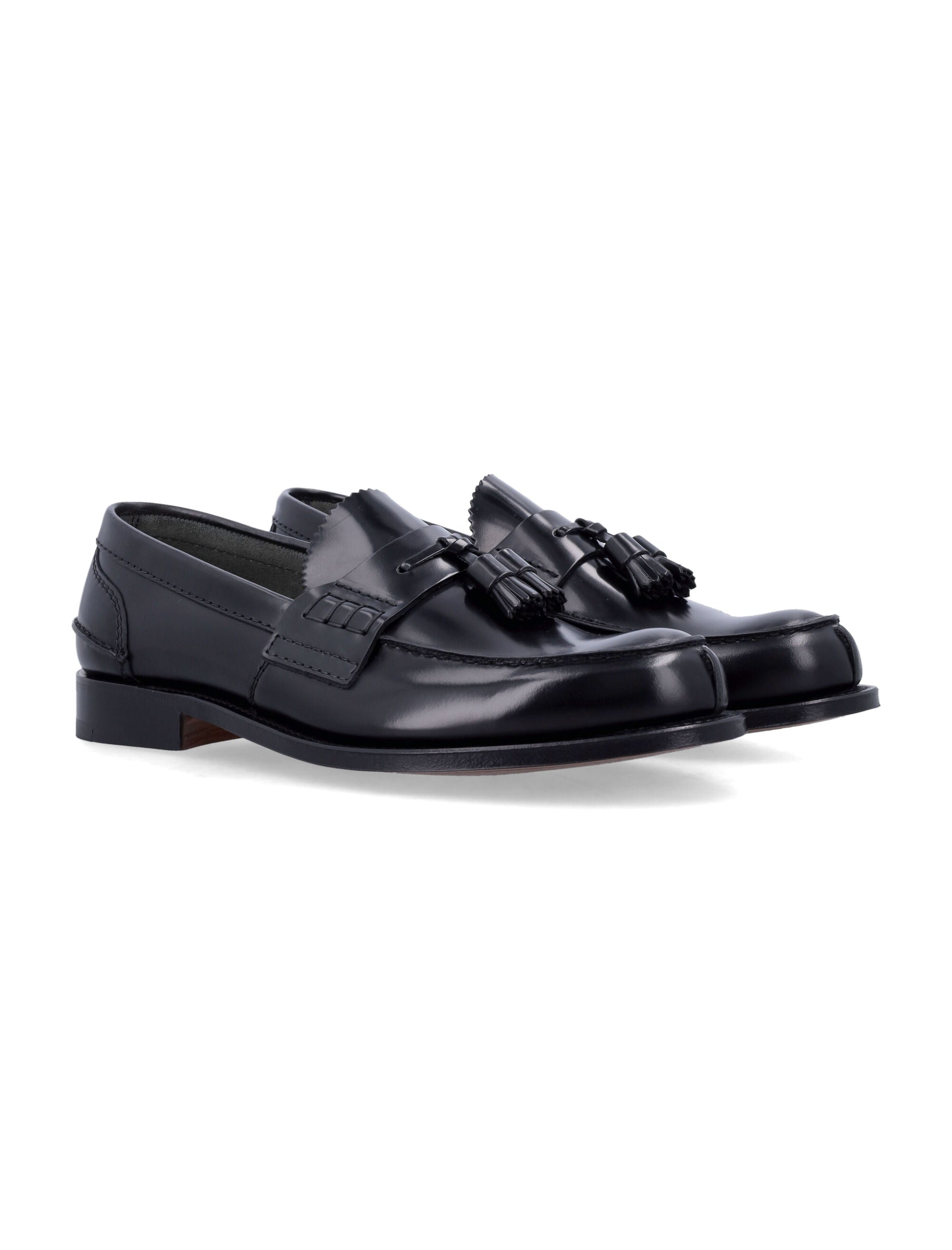 Churchs Tiverton Bookbinder Leather Loafers Black
