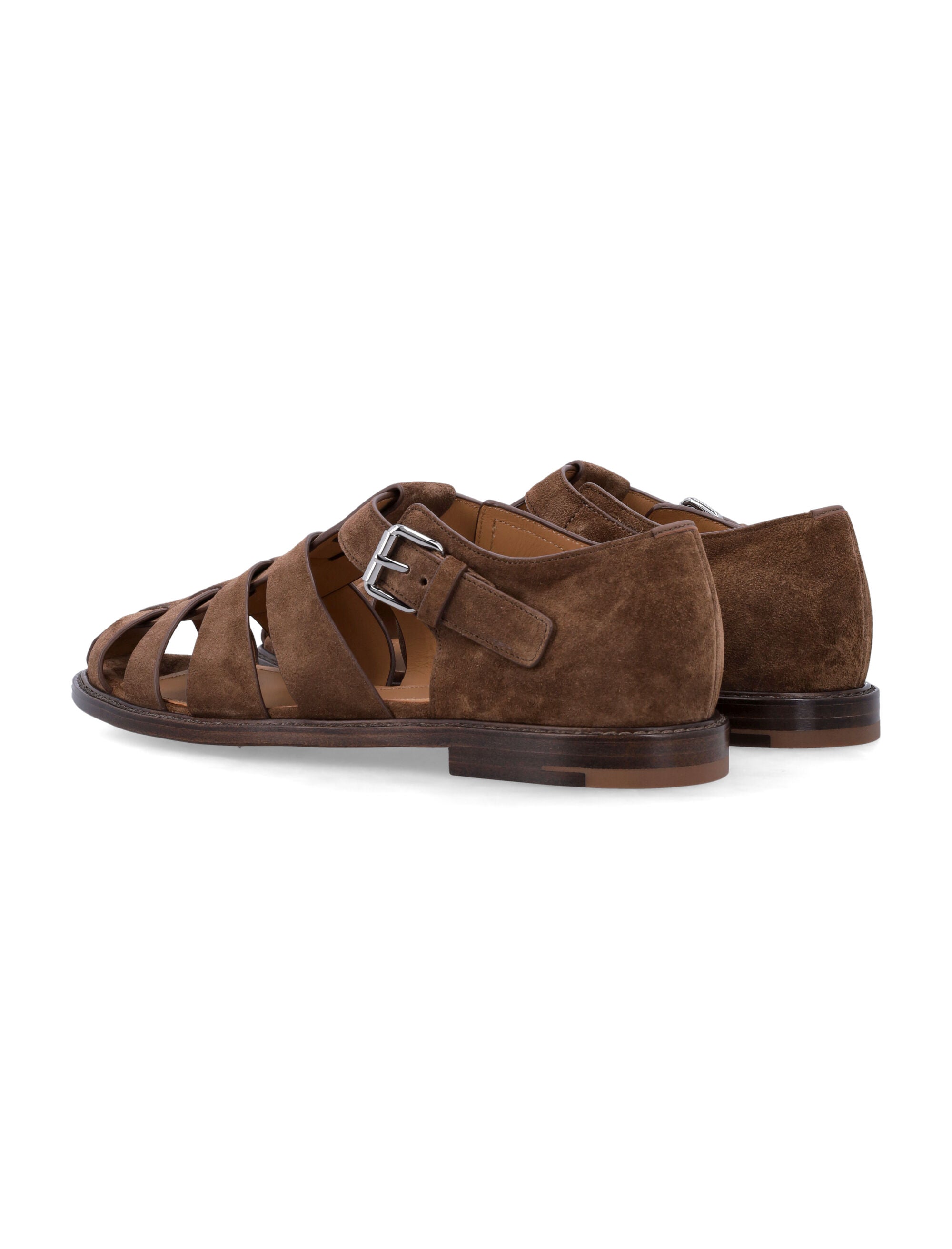 Churchs Fisherman suede leather sandals Burnt Brown