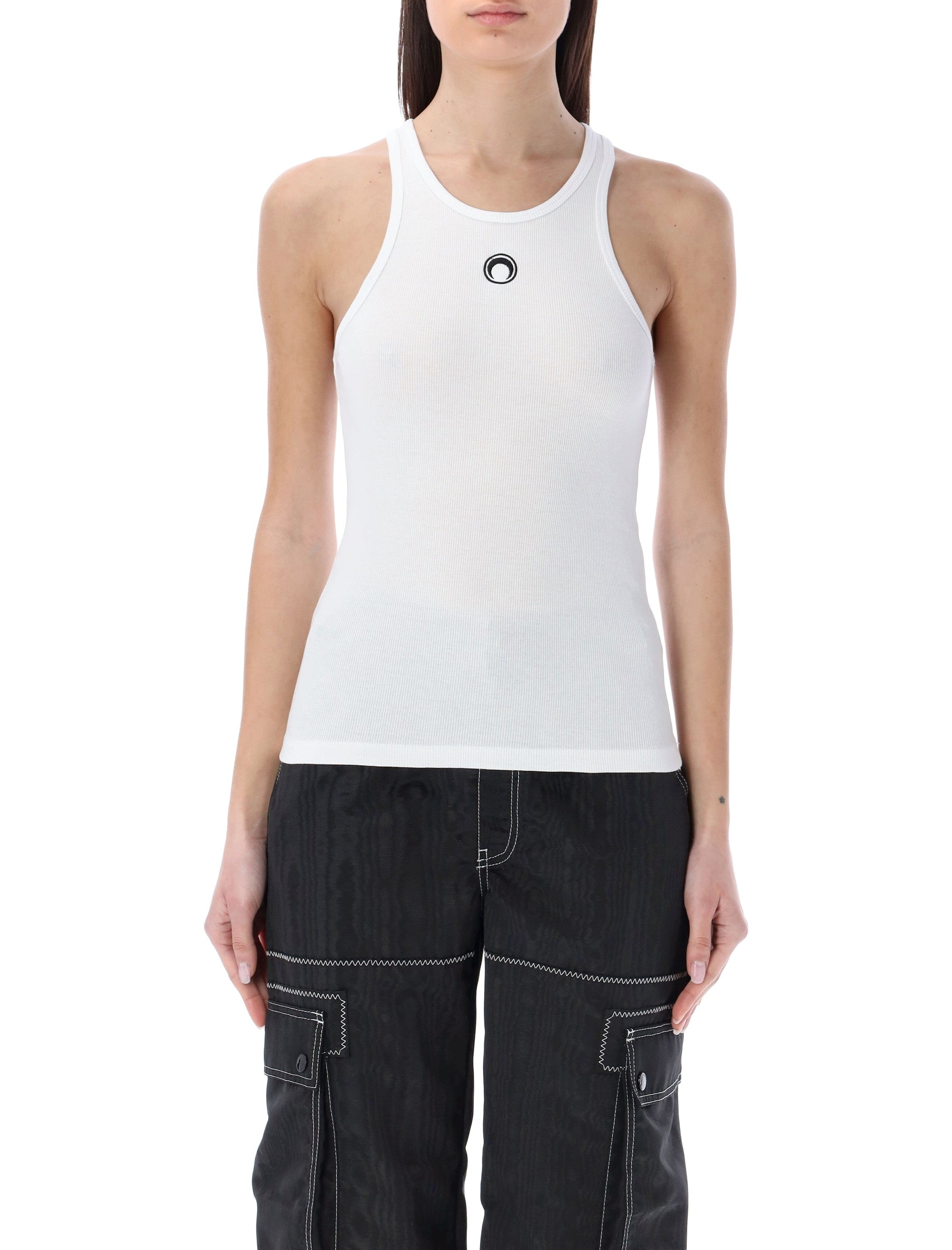 Marine Serre organic cotton tank top White