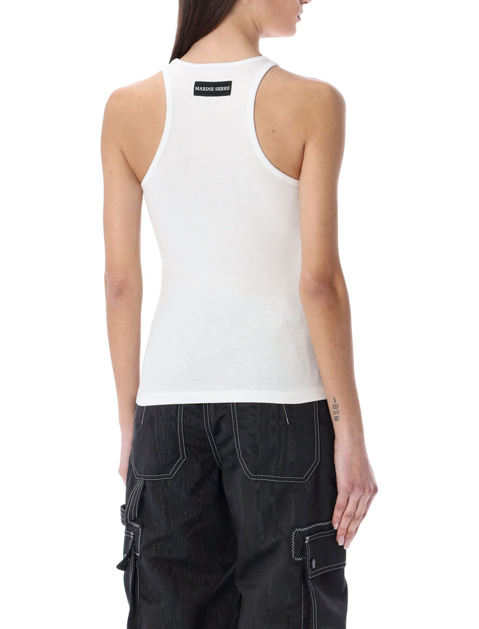 Marine Serre organic cotton tank top White