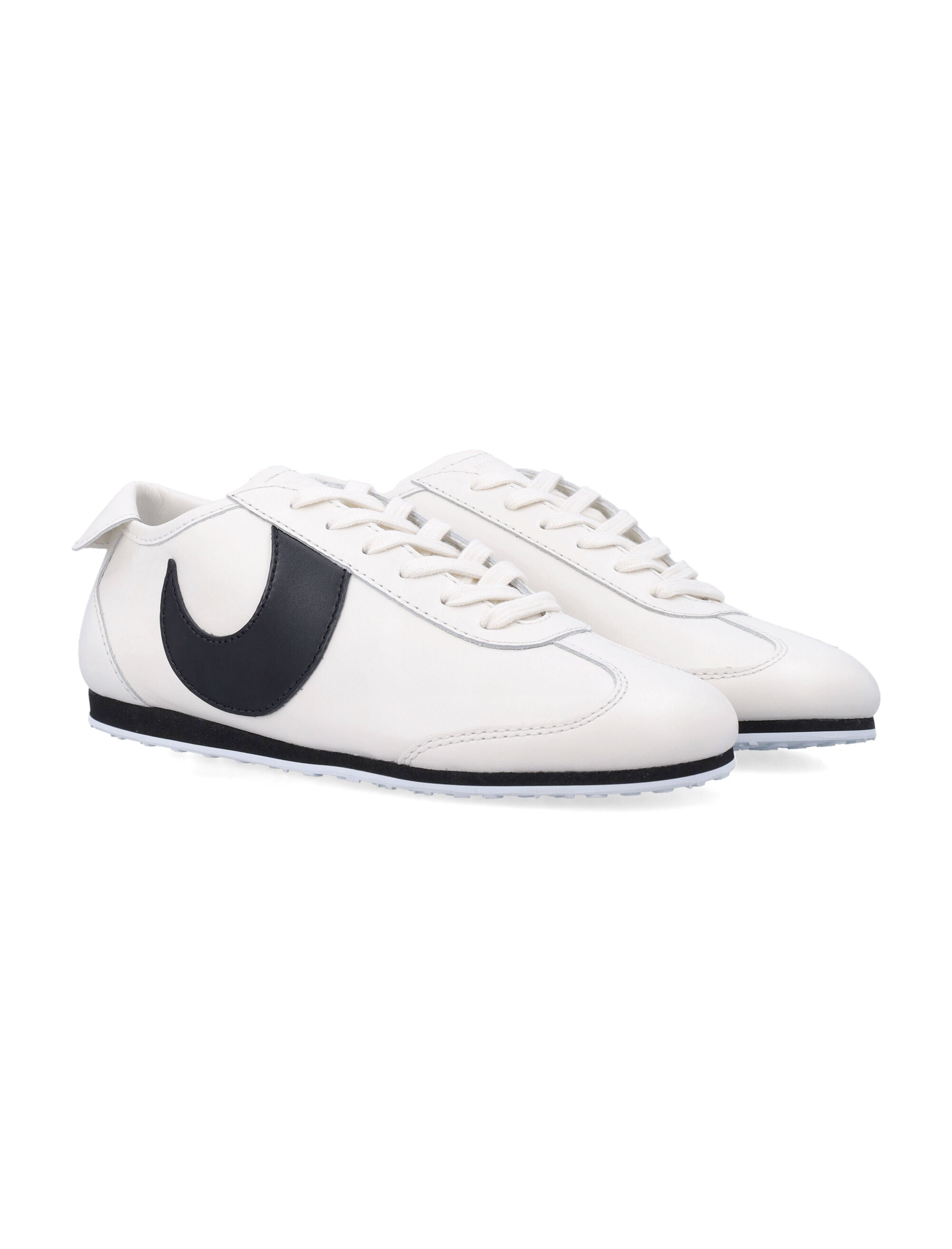 Marine Serre MS Astra womans sneakers Off White Cow Leather Lining