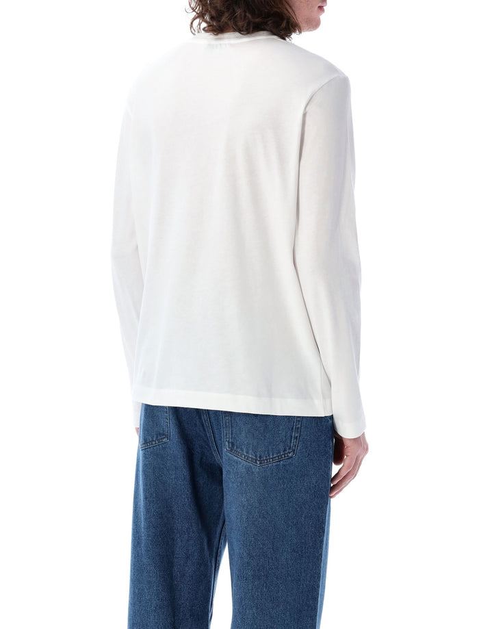 Ami Paris long-sleeve de Coeur t-shirt Blanc Organic Cotton Tshirt