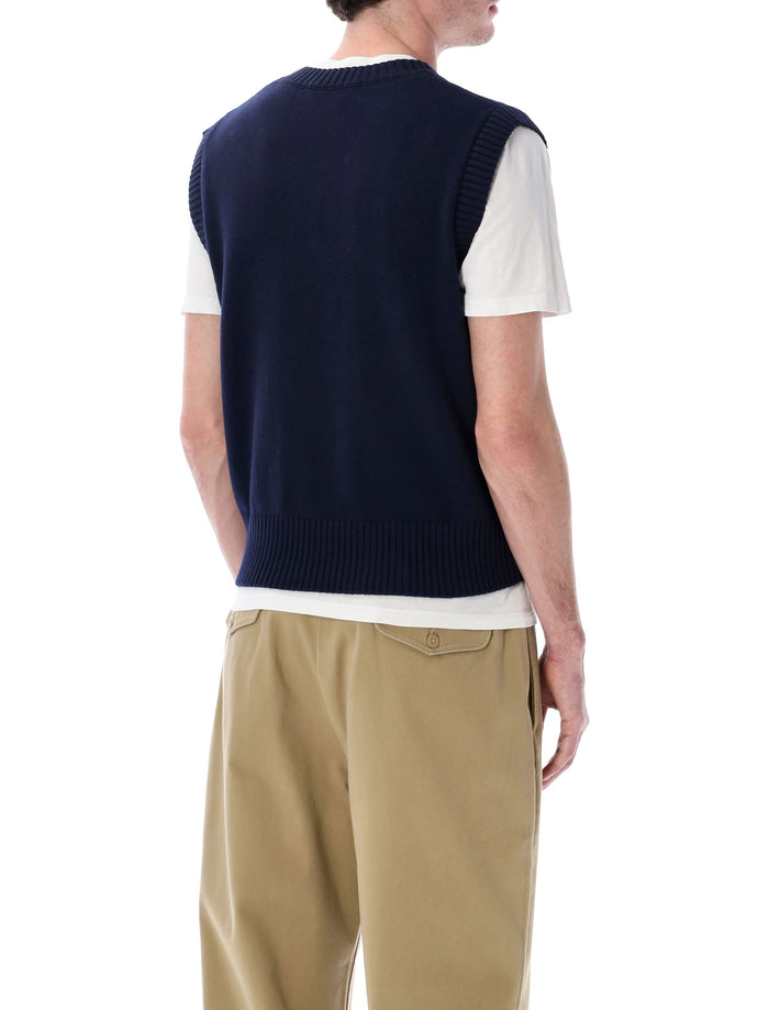 Ami Paris De Coeur knit vest Navy Wool