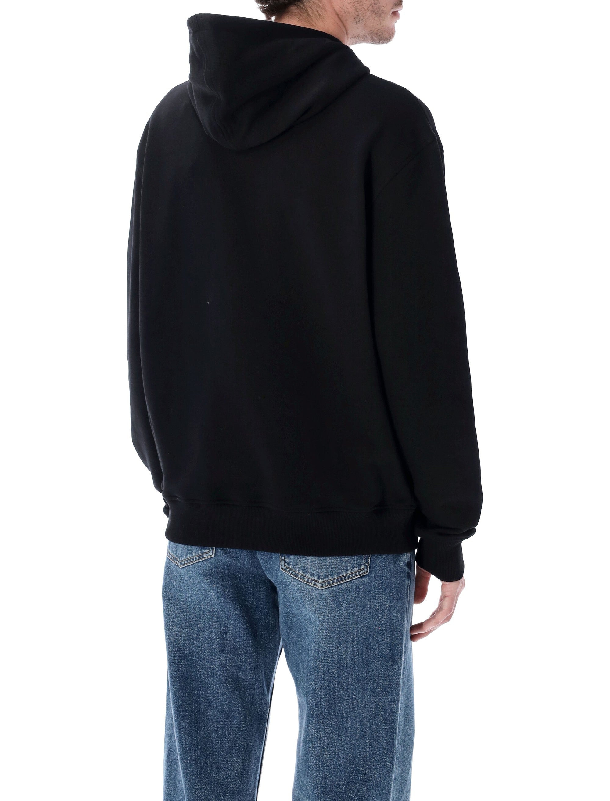Ami Paris De Cœur Cotton Hoodie Noir Sweatshirt
