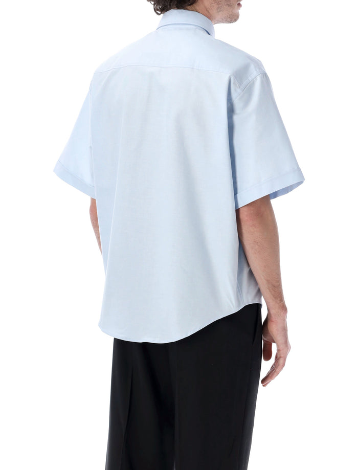 Ami Paris ADC bowling shirt Lt Blue Cotton