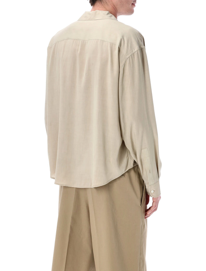 Ami Paris viscose shirt Caffe Cream
