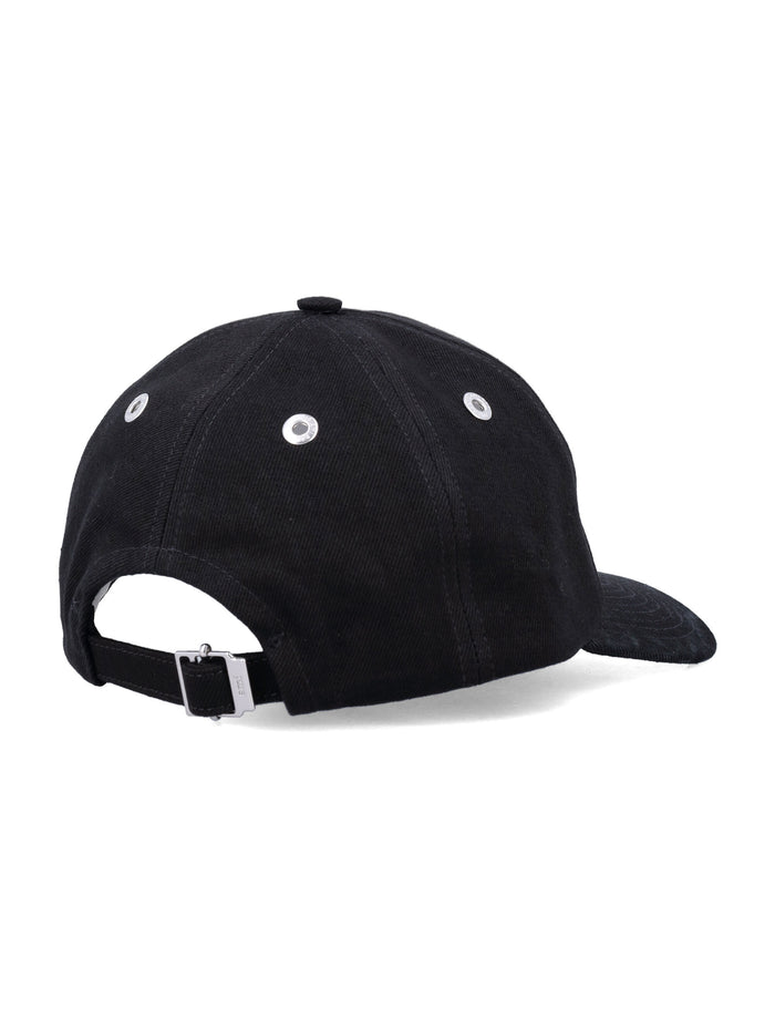 Ami Paris Black Cotton De Coeur Cap Hat