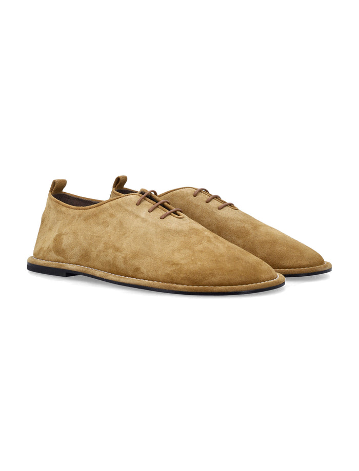 Ami Paris suede Derby midi shoes Beige Upper Loafers