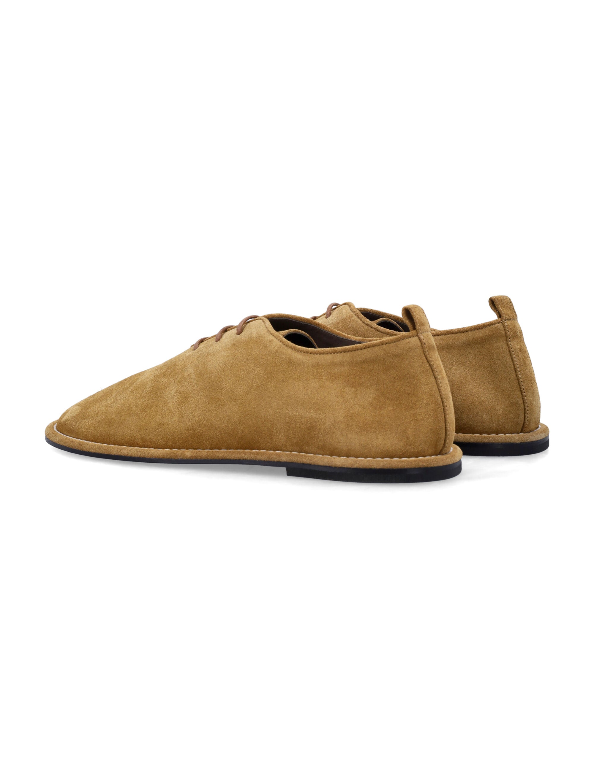 Ami Paris suede Derby midi shoes Beige Upper Loafers