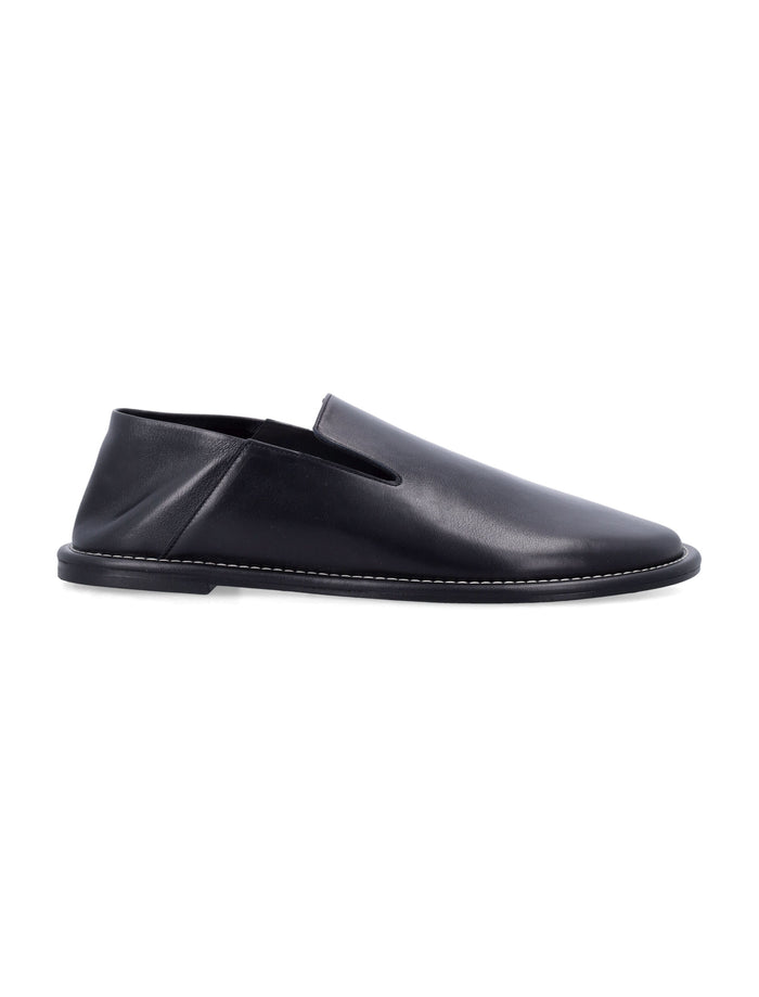 Ami Paris Black Leather Loafers