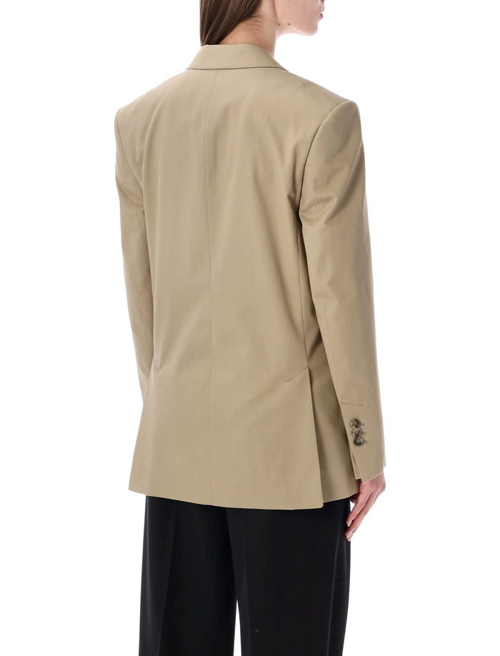 Ami Paris Cotton Blazer Beige Lining