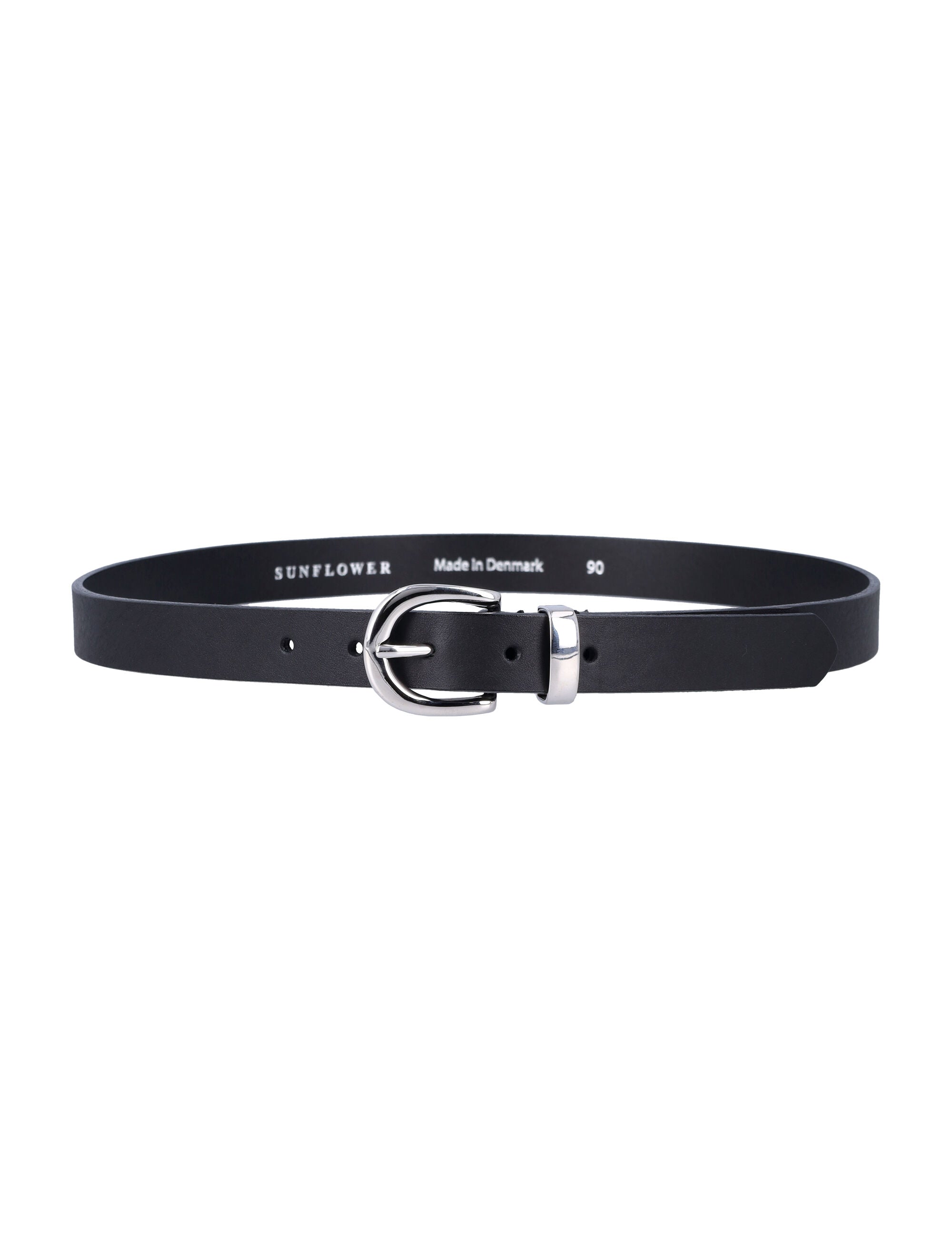 Sunflower Classic leather belt Black