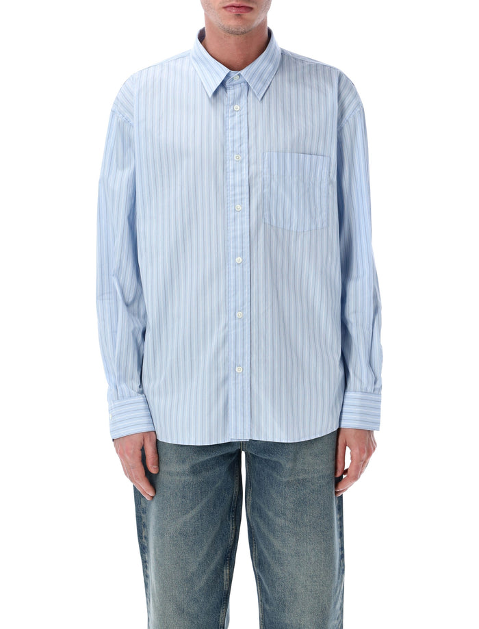 Sunflower New Base light blue cotton stripe shirt Stripes