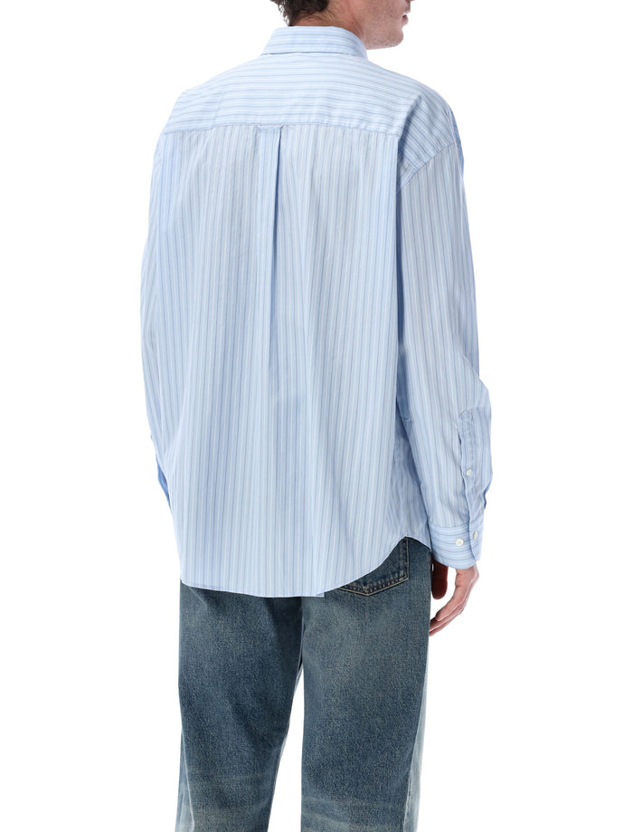 Sunflower New Base light blue cotton stripe shirt Stripes