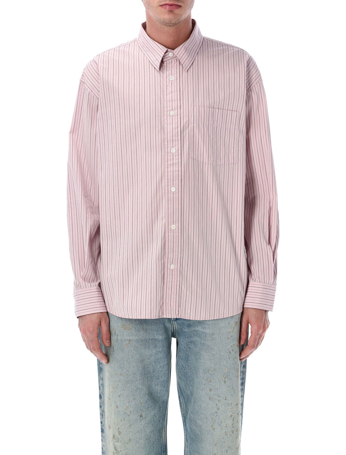 Sunflower New Base Pink Cotton Stripe Shirt Stripes