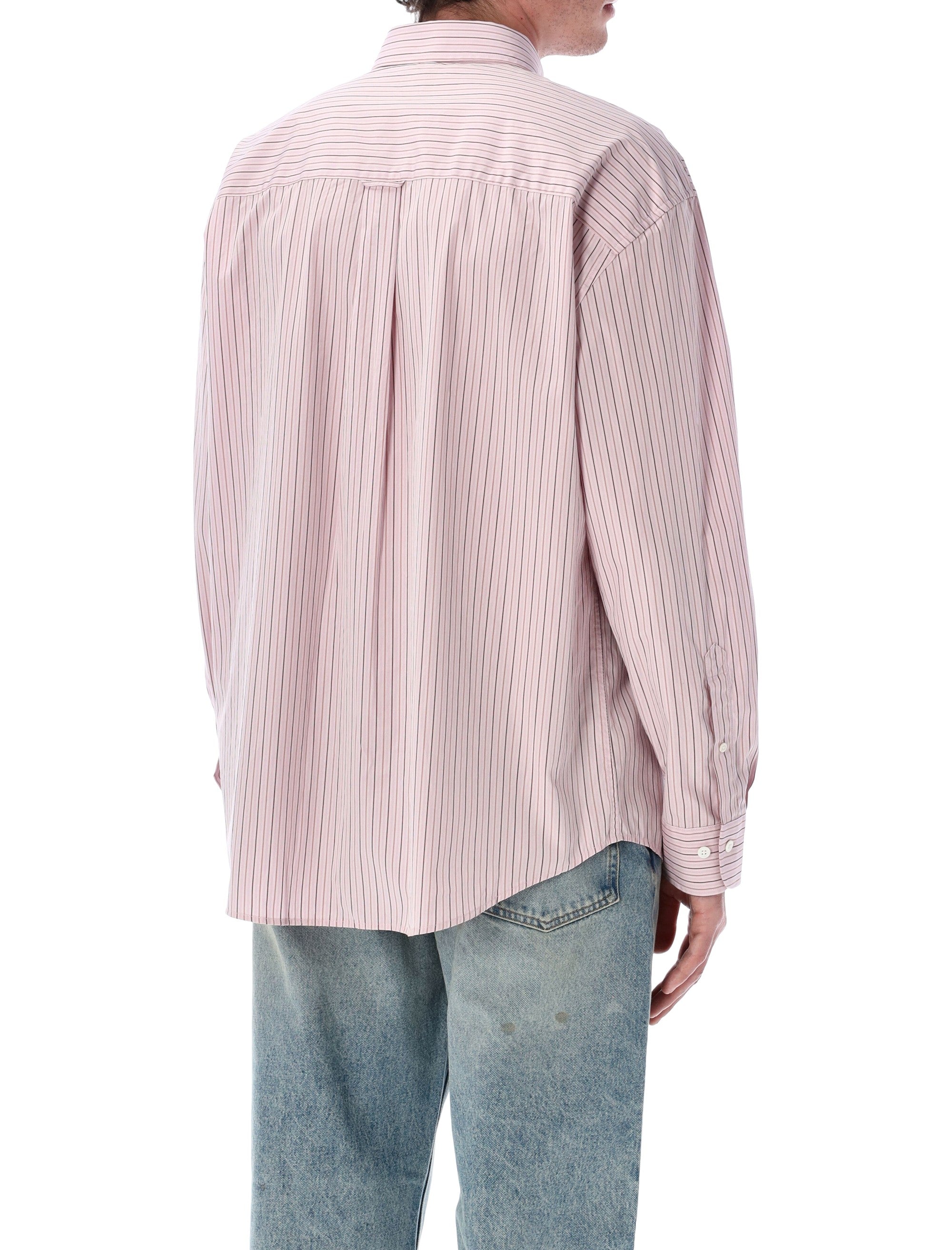 Sunflower New Base pink cotton stripe shirt Stripes
