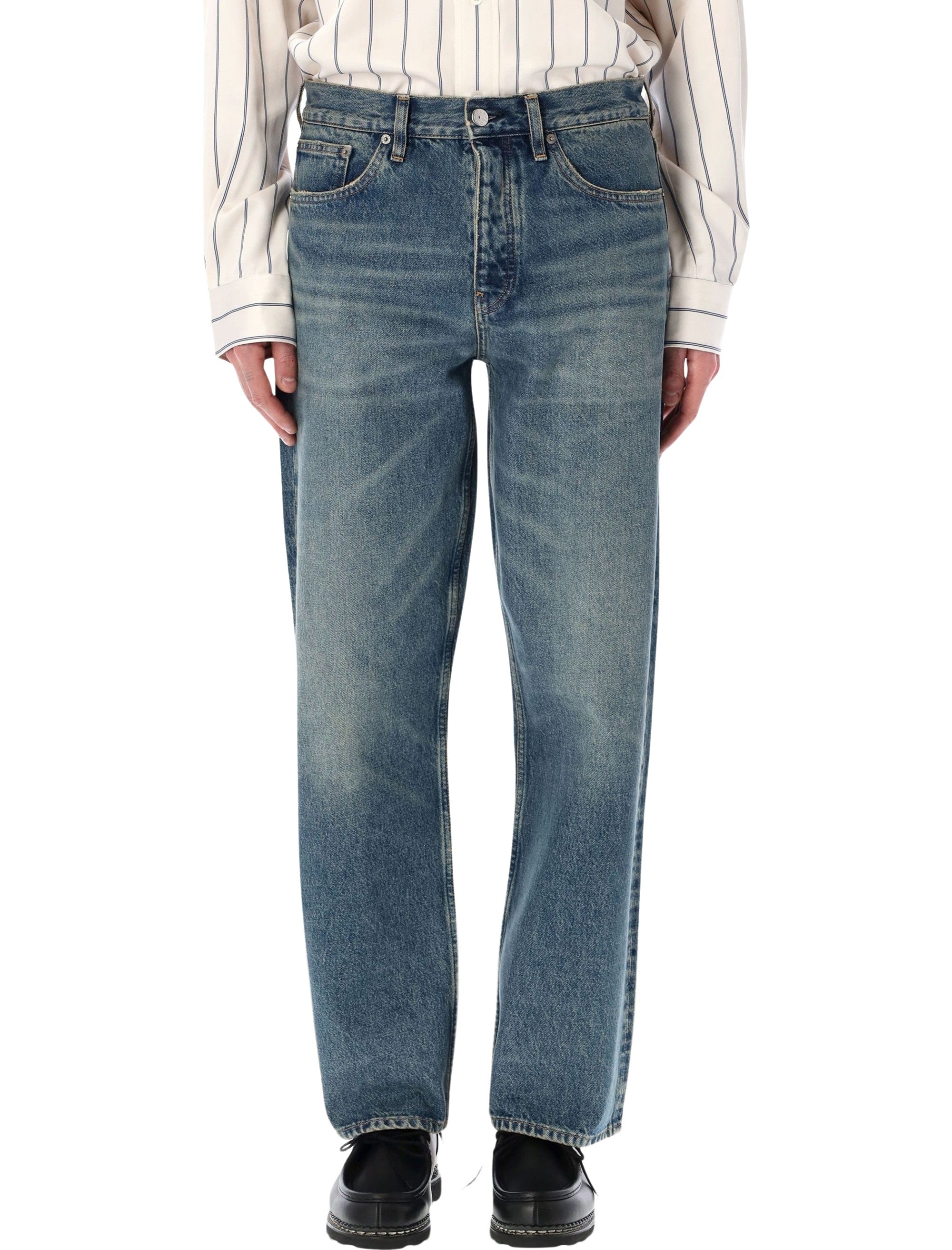 Sunflower Loose fit organic cotton jeans Dark Blue Vintage