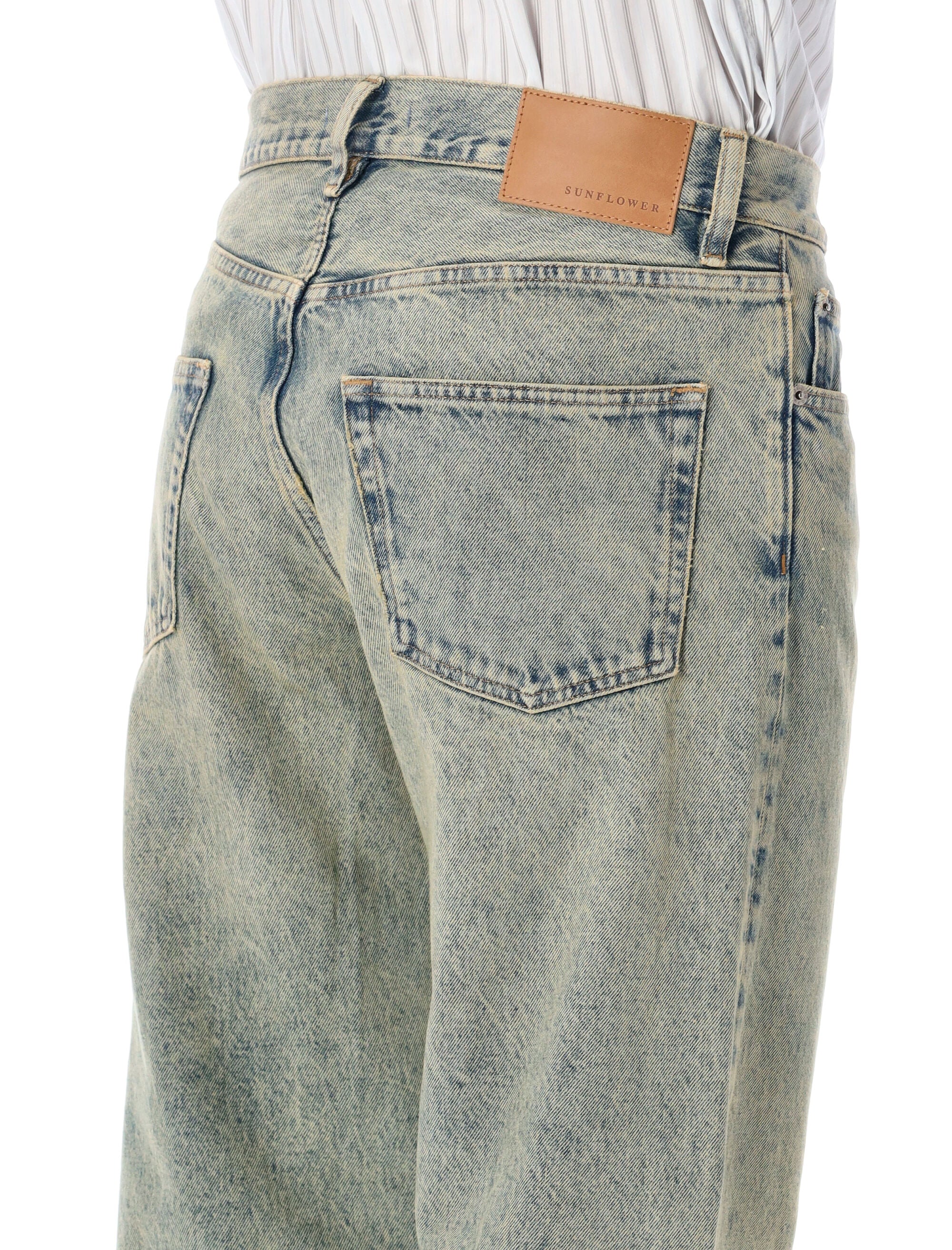 Sunflower 753 Loose fit organic denim jeans Lt Vintage Dust 100 Cotton