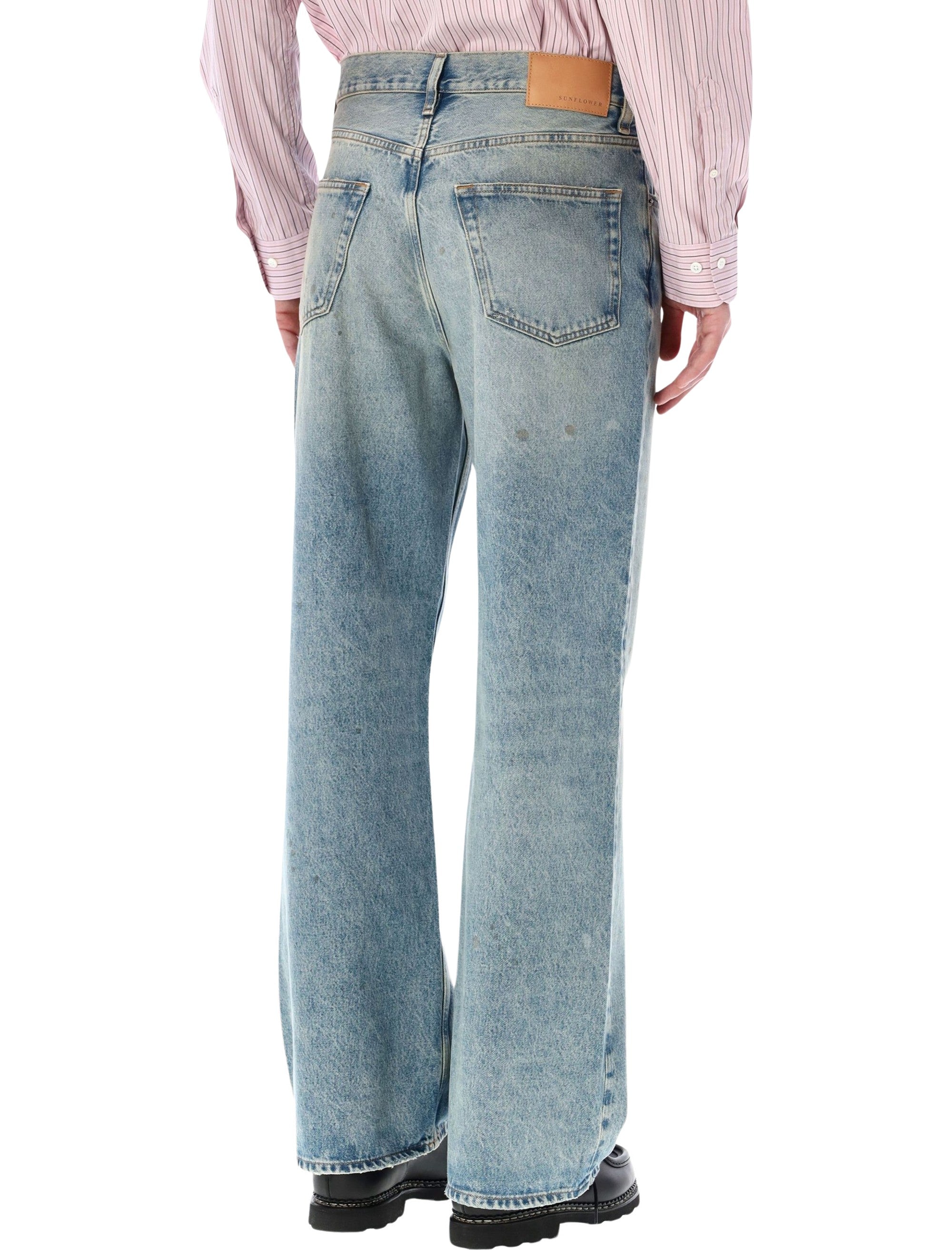 Sunflower Relaxed Boot paint worn jeans Organic Cotton
