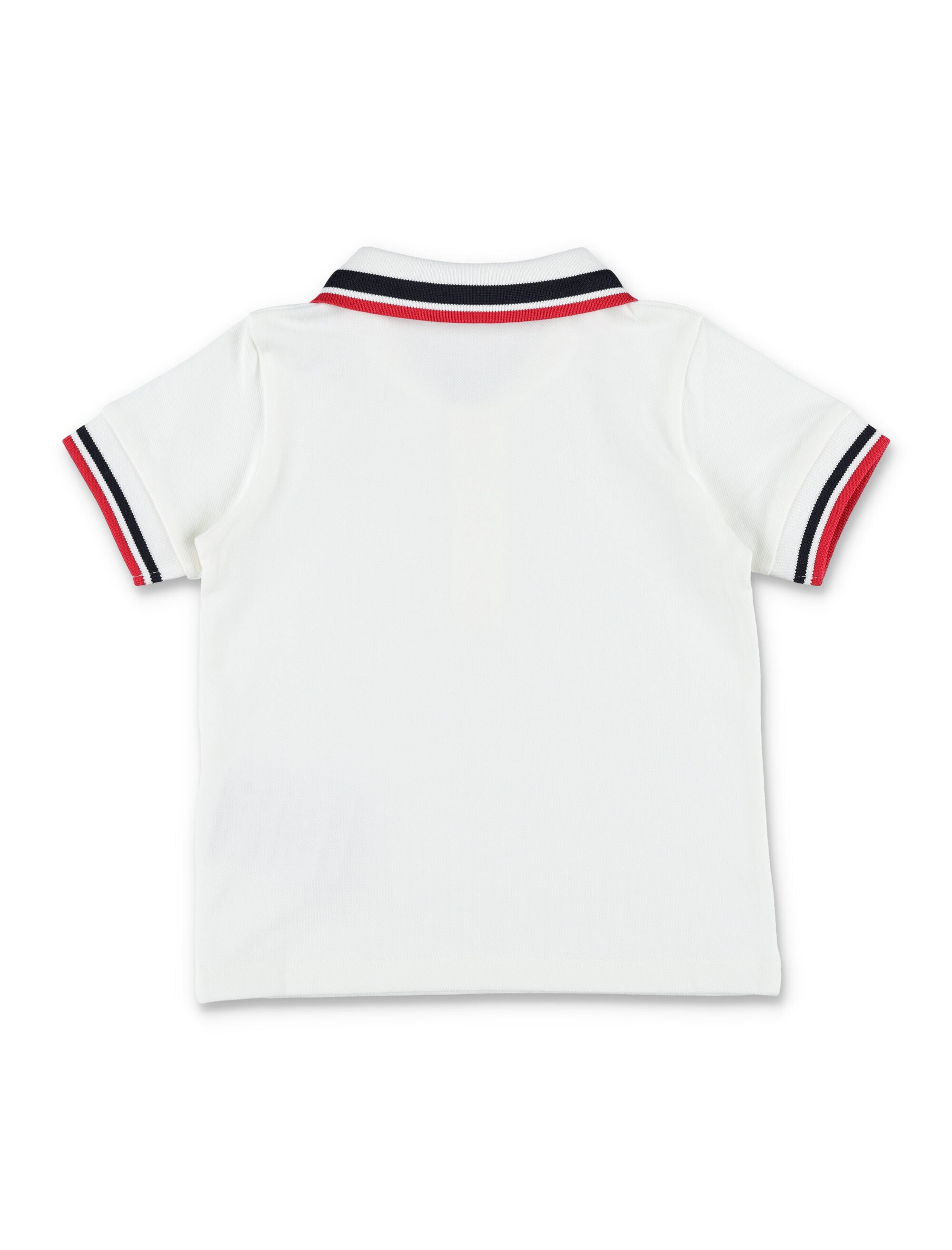 Moncler kids tricolour cotton piqué polo White T-shirt