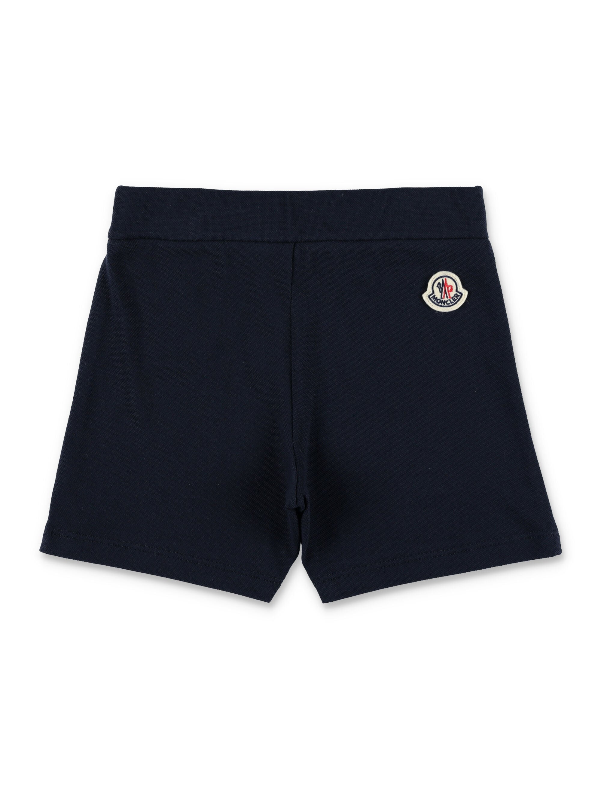 Moncler Tricolor piqué polo set for baby White Cotton