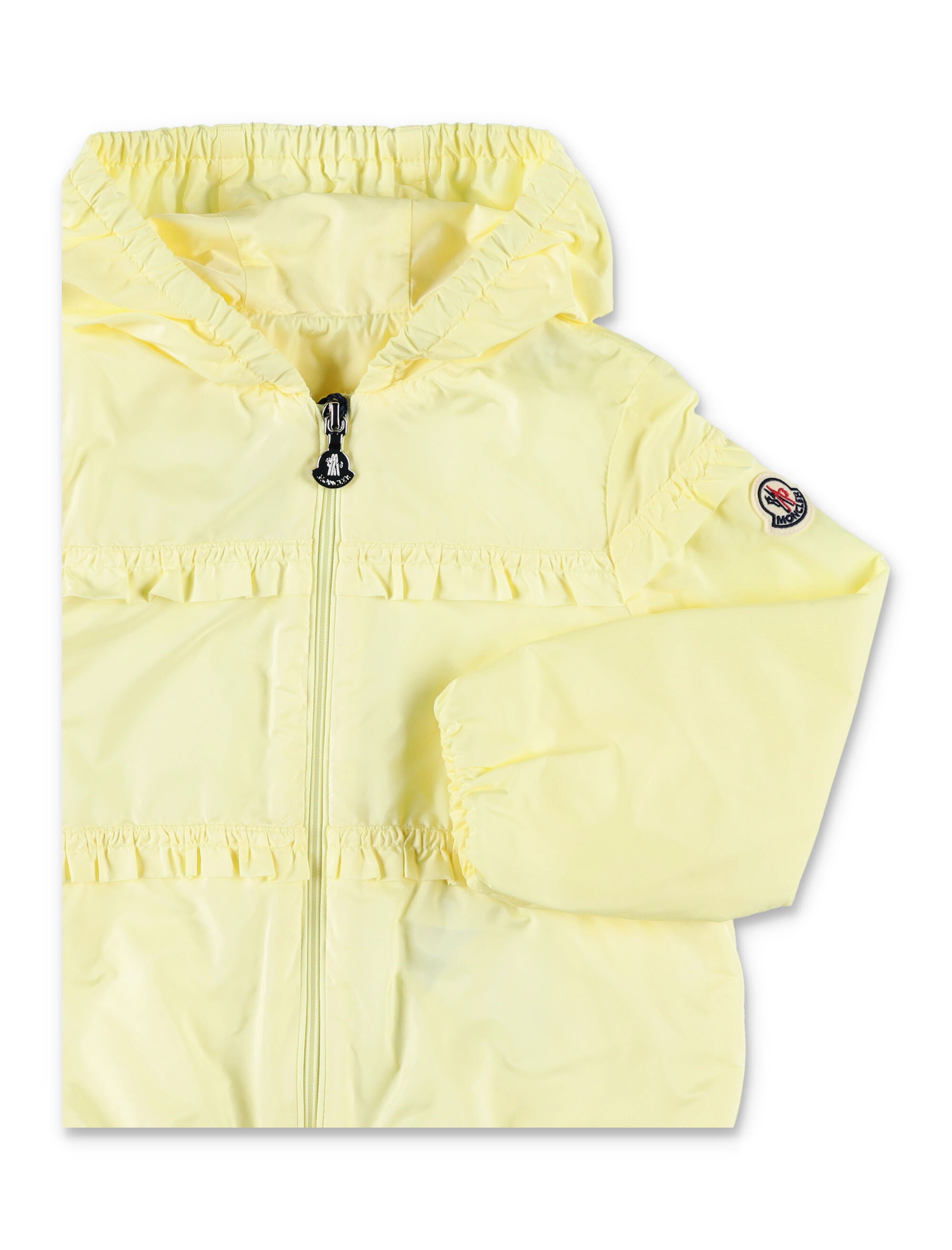 Moncler Baby Hiti hooded rain jacket Yellow Polyamide