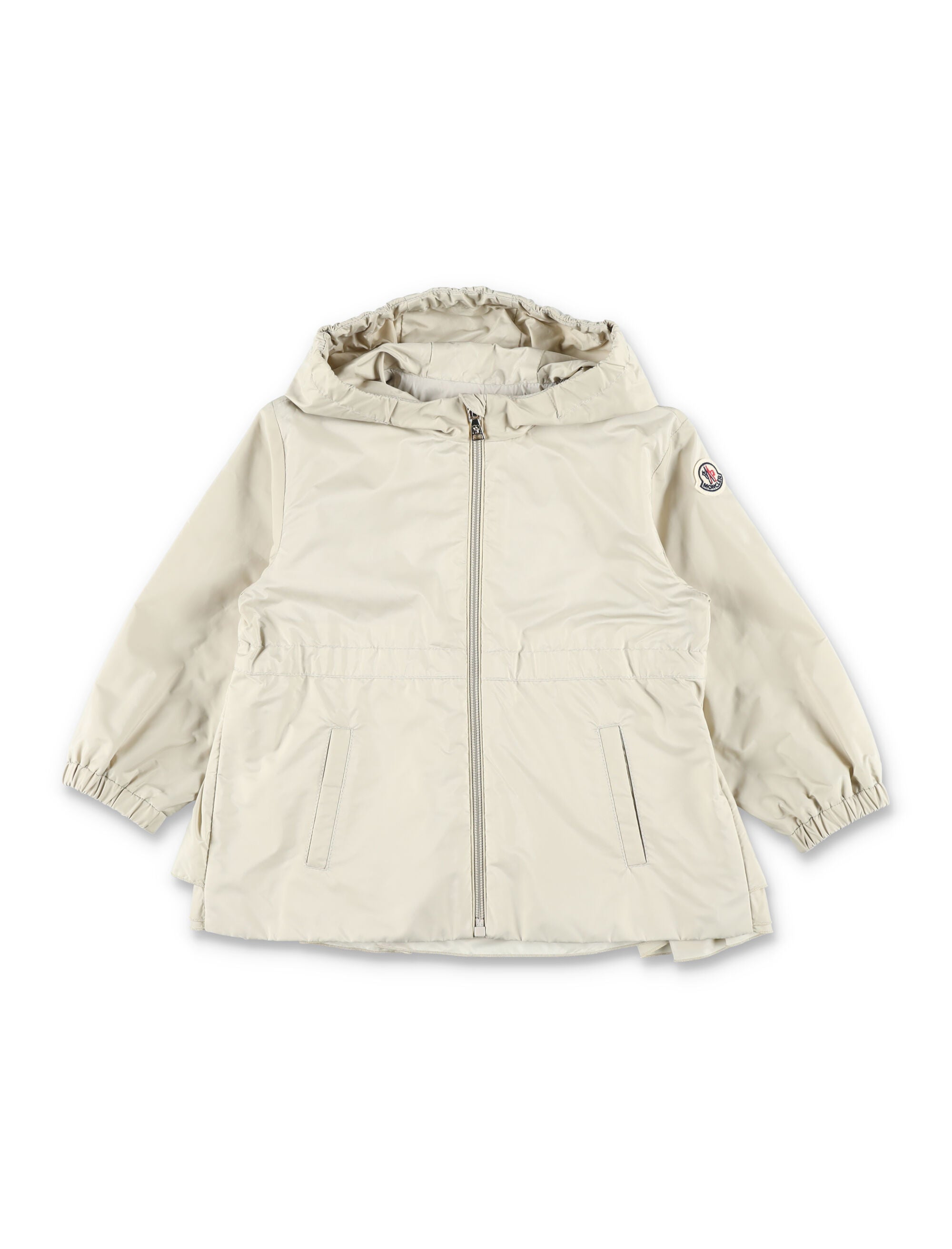 Moncler Wete hooded technical jacket for baby Beige Polyamide Lining