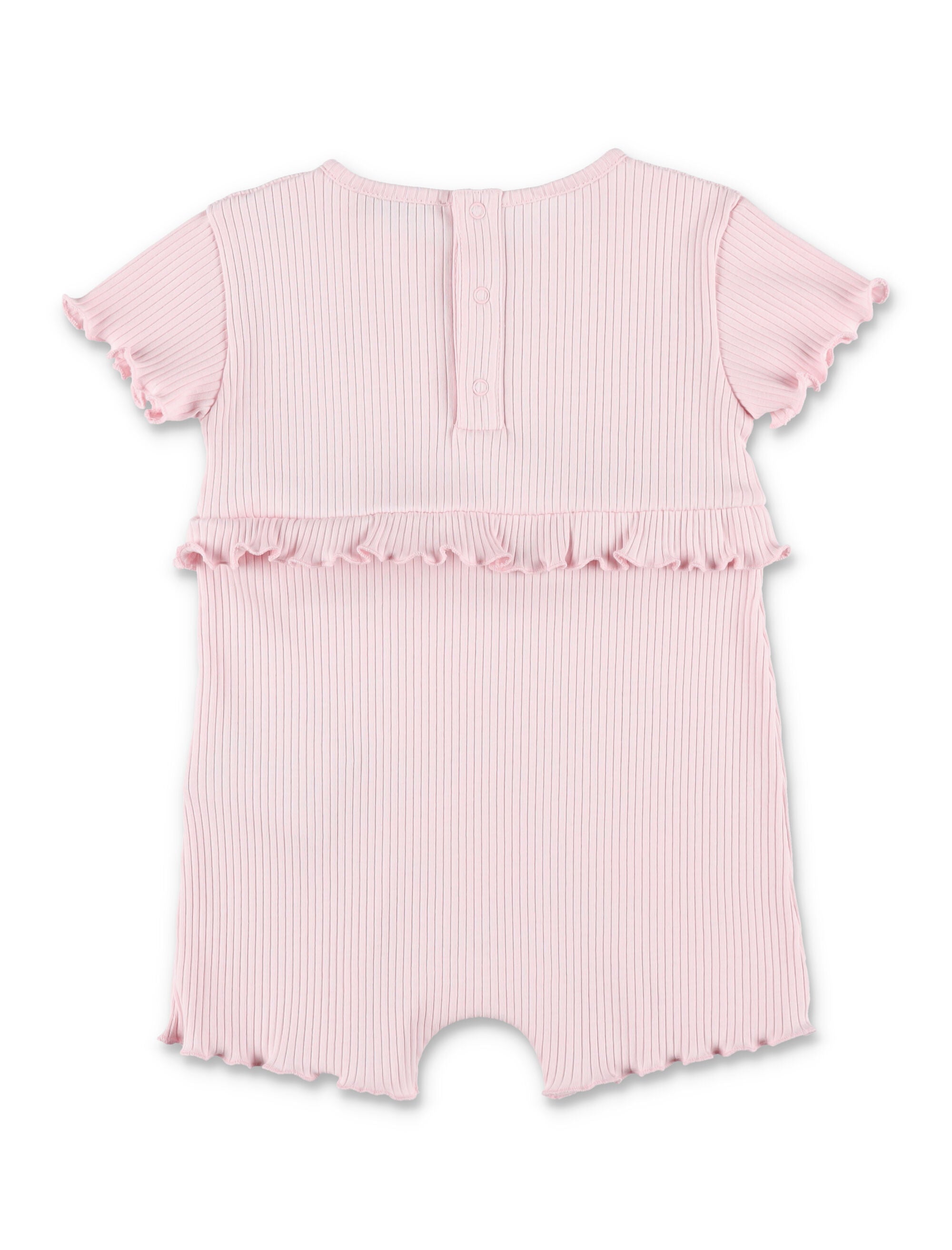 Moncler baby cotton ruffled romper Pink Jumpsuit