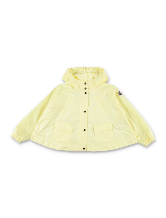 Moncler Baby Suher Hoded Jacket Yellow Polyamide