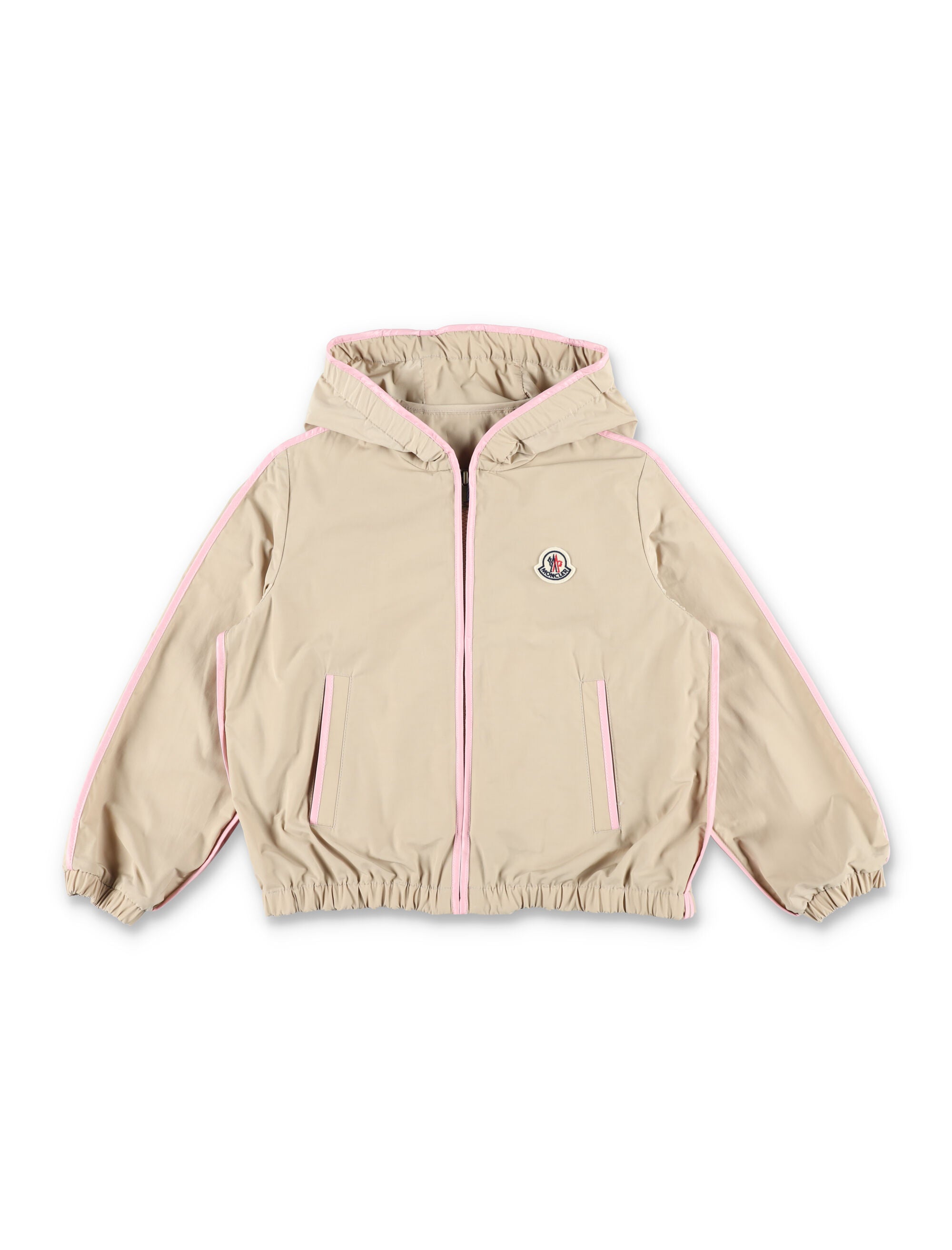 Moncler Sarracenia poplin jacket for girls Rose Polyester