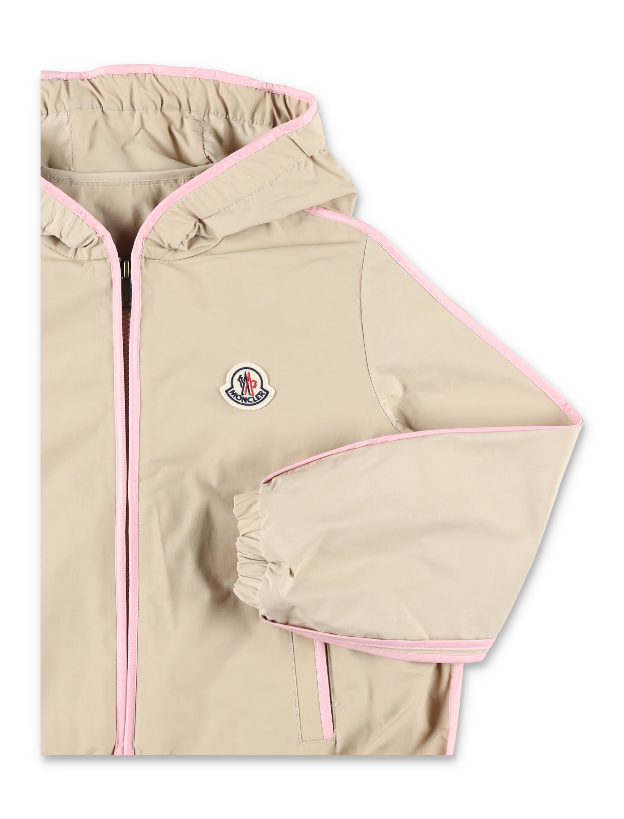 Moncler Sarracenia poplin jacket for girls Rose Polyester