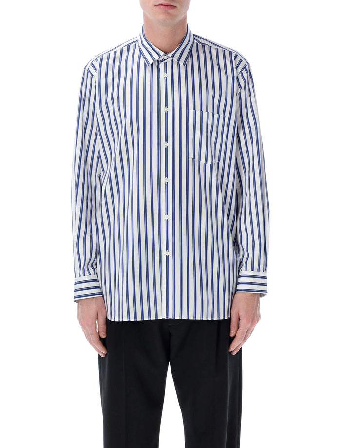 Comme Des Garçons Shirt striped cotton White Blue Stripes
