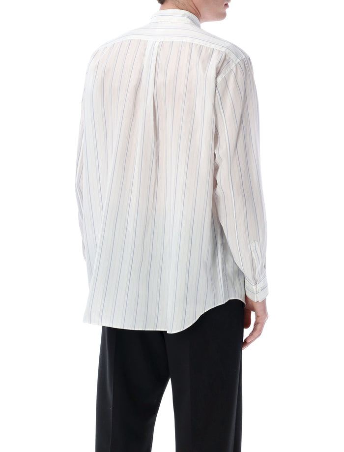 Comme Des Garçons Shirt striped cupro White Stripes