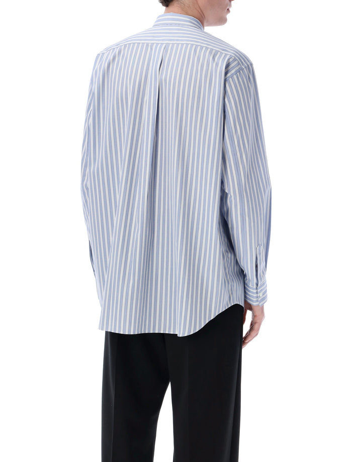 Comme Des Garçons Shirt striped cotton Blu White Stripes