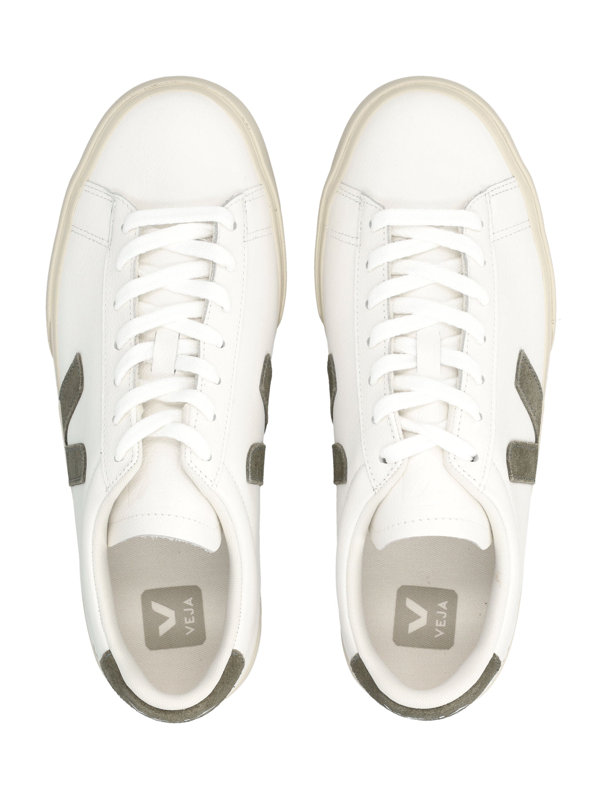 Veja Campo leather sneakers white kaki Extra-white Upper