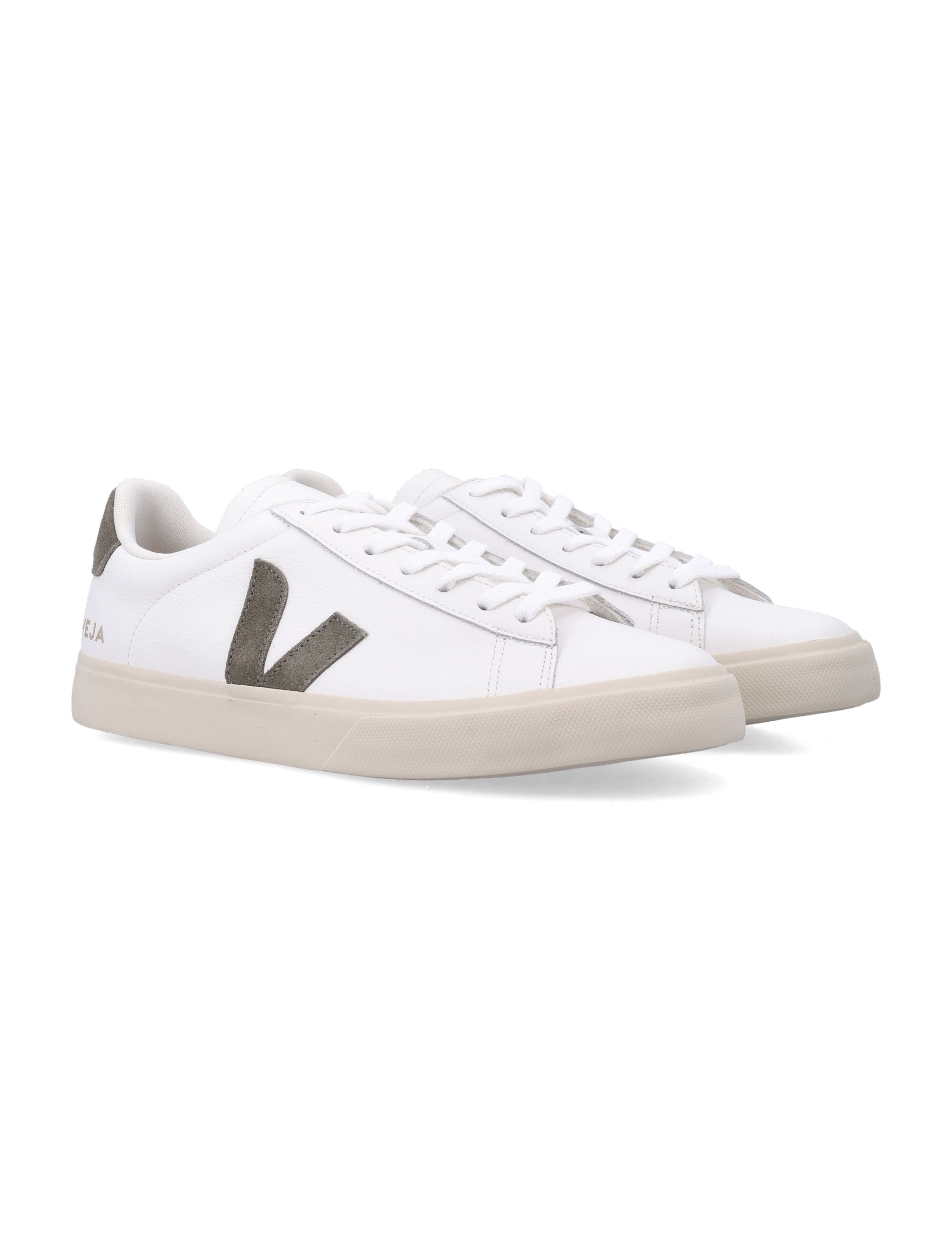 Veja Campo leather sneakers white kaki Extra-white Upper